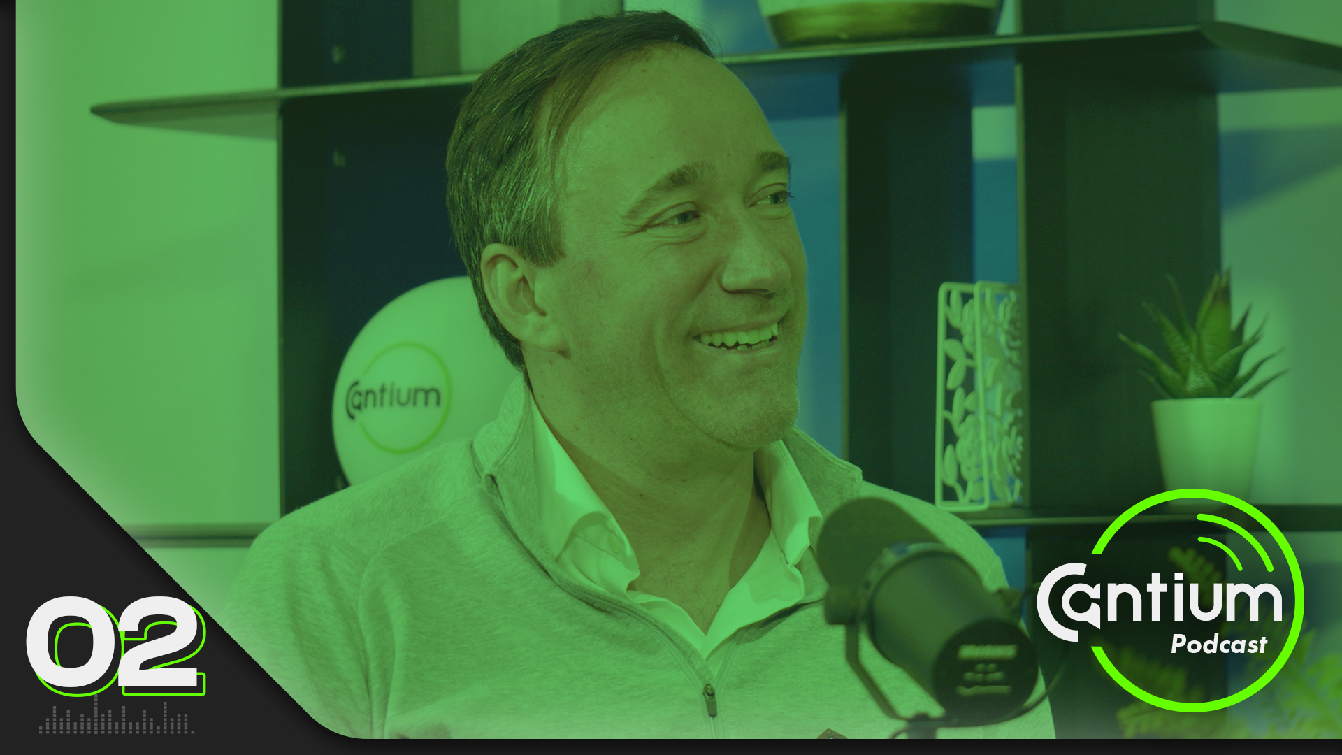 Picture of podcast guest, Peter Hall, in The Cantium Podcast studio.