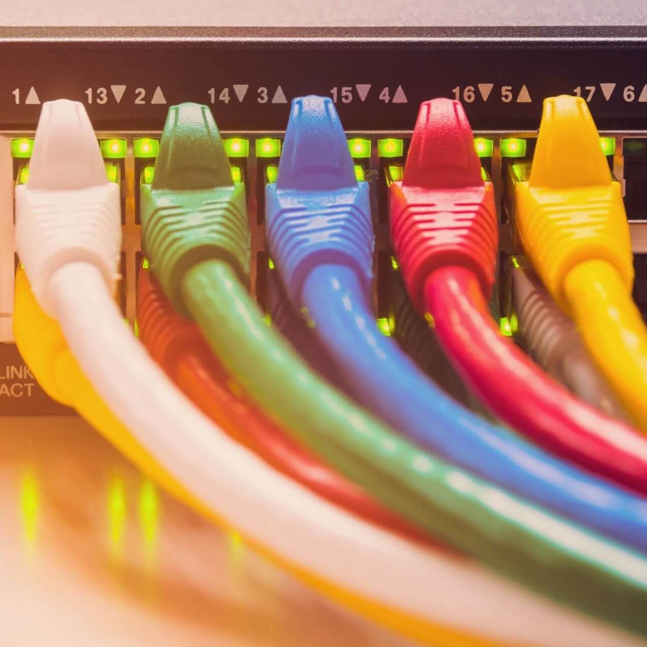 Coloured network cables
